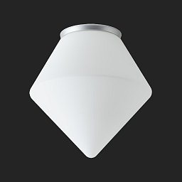 AFRA stropní/nástěnné skleněné svítidlo stříbrná / bílá IP65 3000 K 20W LED DALI - OSMONT Obrázek pro produkt AFRA stropní/nástěnné skleněné svítidlo stříbrná / bílá IP65 3000 K 20W LED DALI - OSMONT