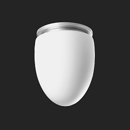 MIRA stropní skleněné svítidlo stříbrná / bílá IP41 4000 K 27W LED - OSMONT Obrázek pro produkt MIRA stropní skleněné svítidlo stříbrná / bílá IP41 4000 K 27W LED - OSMONT