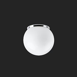 SKAT 1 stropní/nástěnné plastové svítidlo chrom / bílá IP65 3000 K 9W LED DALI - OSMONT Obrázek pro produkt SKAT 1 stropní/nástěnné plastové svítidlo chrom / bílá IP65 3000 K 9W LED DALI - OSMONT