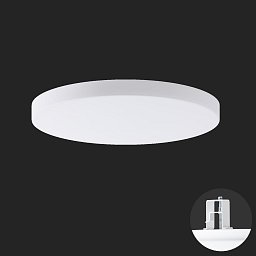 CARINA V2 stropní/nástěnné skleněné polovestavné svítidlo bílá IP44 3000 K 46W LED DALI - OSMONT Obrázek pro produkt CARINA V2 stropní/nástěnné skleněné polovestavné svítidlo bílá IP44 3000 K 46W LED DALI - OSMONT