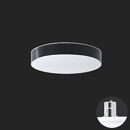 DELIA CV1 stropní/nástěnné plastové polovestavné svítidlo bílá / bílo - černá IP44 4000 K 19W LED HF - OSMONT Obrázek pro produkt DELIA CV1 stropní/nástěnné plastové polovestavné svítidlo bílá / bílo - černá IP44 4000 K 19W LED HF - OSMONT