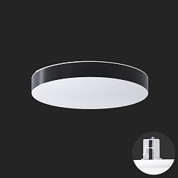 DELIA CV2 stropní/nástěnné plastové polovestavné svítidlo bílá / bílo - černá IP44 4000 K 27W LED - OSMONT Obrázek pro produkt DELIA CV2 stropní/nástěnné plastové polovestavné svítidlo bílá / bílo - černá IP44 4000 K 27W LED - OSMONT