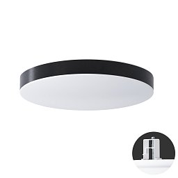 DELIA CV3 stropní/nástěnné plastové polovestavné svítidlo bílá / černá IP44 3000 K 32W LED - OSMONT Obrázek pro produkt DELIA CV3 stropní/nástěnné plastové polovestavné svítidlo bílá / černá IP44 3000 K 32W LED - OSMONT