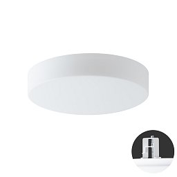 ELSA V3 stropní/nástěnné skleněné polovestavné svítidlo bílá IP44 4000 K 19W LED - OSMONT Obrázek pro produkt ELSA V3 stropní/nástěnné skleněné polovestavné svítidlo bílá IP44 4000 K 19W LED - OSMONT