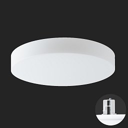 ELSA V5 stropní/nástěnné skleněné polovestavné svítidlo bílá IP44 4000 K 36W LED DALI HF - OSMONT Obrázek pro produkt ELSA V5 stropní/nástěnné skleněné polovestavné svítidlo bílá IP44 4000 K 36W LED DALI HF - OSMONT