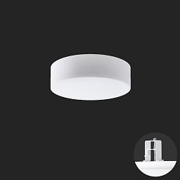 ERIS V2 stropní/nástěnné skleněné polovestavné svítidlo bílá IP44 2700-6500 K 18W LED - OSMONT Obrázek pro produkt ERIS V2 stropní/nástěnné skleněné polovestavné svítidlo bílá IP44 2700-6500 K 18W LED - OSMONT