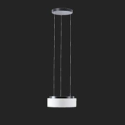 ERIS LE2 závěsné skleněné svítidlo černá / bílá IP40 3000/4000 K 19W LED - OSMONT Obrázek pro produkt ERIS LE2 závěsné skleněné svítidlo černá / bílá IP40 3000/4000 K 19W LED - OSMONT