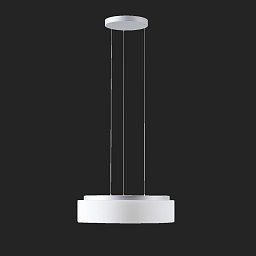 ERIS LE4 závěsné skleněné svítidlo stříbrná / bílá IP40 4000 K 47W LED - OSMONT Obrázek pro produkt ERIS LE4 závěsné skleněné svítidlo stříbrná / bílá IP40 4000 K 47W LED - OSMONT