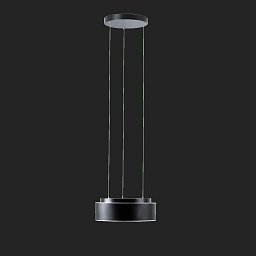 ERIS LEC2 závěsné skleněné svítidlo černá / bílo - černá IP40 3000 K 14W LED - OSMONT Obrázek pro produkt ERIS LEC2 závěsné skleněné svítidlo černá / bílo - černá IP40 3000 K 14W LED - OSMONT