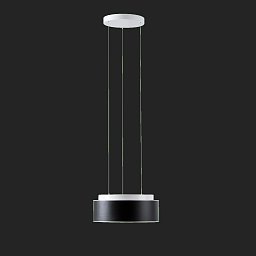 ERIS LEC2 závěsné skleněné svítidlo bílá / bílo - černá IP40 3000/4000 K 19W LED DALI - OSMONT Obrázek pro produkt ERIS LEC2 závěsné skleněné svítidlo bílá / bílo - černá IP40 3000/4000 K 19W LED DALI - OSMONT