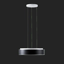 ERIS LEC4 závěsné skleněné svítidlo bílá / bílo - černá IP40 4000 K 35W LED - OSMONT Obrázek pro produkt ERIS LEC4 závěsné skleněné svítidlo bílá / bílo - černá IP40 4000 K 35W LED - OSMONT