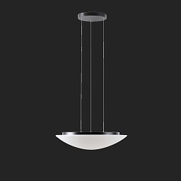 AURA LE9 závěsné skleněné svítidlo černá / bílá IP40 4000 K 47W LED - OSMONT Obrázek pro produkt AURA LE9 závěsné skleněné svítidlo černá / bílá IP40 4000 K 47W LED - OSMONT