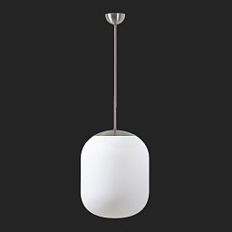 TANIA P2 závěsné skleněné svítidlo nerez broušená / bílá IP40 3000 K 41W LED - OSMONT Obrázek pro produkt TANIA P2 závěsné skleněné svítidlo nerez broušená / bílá IP40 3000 K 41W LED - OSMONT