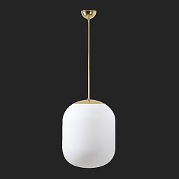 TANIA P2 závěsné skleněné svítidlo mosaz leštěná / bílá IP40 3000 K 41W LED - OSMONT Obrázek pro produkt TANIA P2 závěsné skleněné svítidlo mosaz leštěná / bílá IP40 3000 K 41W LED - OSMONT