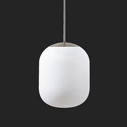 TANIA P2 HP závěsné skleněné svítidlo nerez broušená / bílá IP40 4000 K 58W LED - OSMONT Obrázek pro produkt TANIA P2 HP závěsné skleněné svítidlo nerez broušená / bílá IP40 4000 K 58W LED - OSMONT