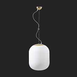 TANIA L1 závěsné skleněné svítidlo mosaz leštěná / bílá IP40 4000 K 27W LED DALI (původní kód OS 67810) - OSMONT Obrázek pro produkt TANIA L1 závěsné skleněné svítidlo mosaz leštěná / bílá IP40 4000 K 27W LED DALI (původní kód OS 67810) - OSMONT