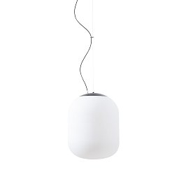TANIA L1 HP závěsné skleněné svítidlo černá / bílá IP40 3000 K 52W LED - OSMONT Obrázek pro produkt TANIA L1 HP závěsné skleněné svítidlo černá / bílá IP40 3000 K 52W LED - OSMONT