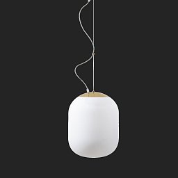TANIA L1 HP závěsné skleněné svítidlo mosaz leštěná / bílá IP40 3000 K 52W LED DALI (původní kód OS 62350) - OSMONT Obrázek pro produkt TANIA L1 HP závěsné skleněné svítidlo mosaz leštěná / bílá IP40 3000 K 52W LED DALI (původní kód OS 62350) - OSMONT