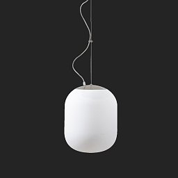 TANIA L1 HP závěsné skleněné svítidlo nerez leštěná / bílá IP40 3000 K 52W LED DALI (původní kód OS 62354) - OSMONT Obrázek pro produkt TANIA L1 HP závěsné skleněné svítidlo nerez leštěná / bílá IP40 3000 K 52W LED DALI (původní kód OS 62354) - OSMONT