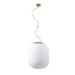 TANIA L2 závěsné skleněné svítidlo mosaz / bílá IP40 4000 K 41W LED - OSMONT Obrázek pro produkt TANIA L2 závěsné skleněné svítidlo mosaz / bílá IP40 4000 K 41W LED - OSMONT