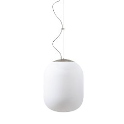 TANIA L2 HP závěsné skleněné svítidlo kartáčovaná nerez / bílá IP40 4000 K 59W LED - OSMONT Obrázek pro produkt TANIA L2 HP závěsné skleněné svítidlo kartáčovaná nerez / bílá IP40 4000 K 59W LED - OSMONT