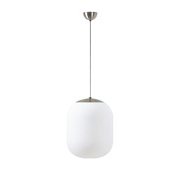 TANIA S1 závěsné skleněné svítidlo kartáčovaná nerez / bílá IP40 3000 K 27W LED - OSMONT Obrázek pro produkt TANIA S1 závěsné skleněné svítidlo kartáčovaná nerez / bílá IP40 3000 K 27W LED - OSMONT