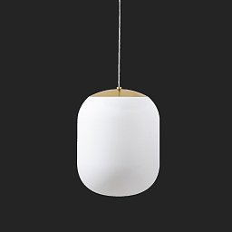 TANIA S1 HP závěsné skleněné svítidlo mosaz leštěná / bílá IP40 3000 K 52W LED DALI (původní kód OS 62385) - OSMONT Obrázek pro produkt TANIA S1 HP závěsné skleněné svítidlo mosaz leštěná / bílá IP40 3000 K 52W LED DALI (původní kód OS 62385) - OSMONT