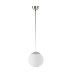 ADRIA P1 závěsné skleněné svítidlo kartáčovaná nerez / bílá IP40 4000 K 8W LED - OSMONT Obrázek pro produkt ADRIA P1 závěsné skleněné svítidlo kartáčovaná nerez / bílá IP40 4000 K 8W LED - OSMONT