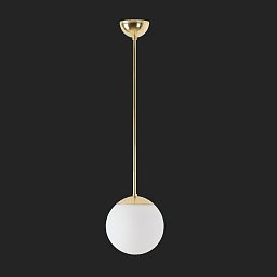 ADRIA P1 závěsné skleněné svítidlo mosaz leštěná / bílá IP40 4000 K 9W LED DALI (původní kód OS 70953) - OSMONT Obrázek pro produkt ADRIA P1 závěsné skleněné svítidlo mosaz leštěná / bílá IP40 4000 K 9W LED DALI (původní kód OS 70953) - OSMONT