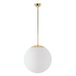 ADRIA P3 závěsné skleněné svítidlo mosaz / bílá IP40 4000 K 27W LED - OSMONT Obrázek pro produkt ADRIA P3 závěsné skleněné svítidlo mosaz / bílá IP40 4000 K 27W LED - OSMONT