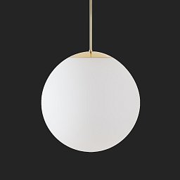 ADRIA P4 HP závěsné skleněné svítidlo mosaz leštěná / bílá IP40 3000 K 58W LED nouzové kombinované 3 h - OSMONT Obrázek pro produkt ADRIA P4 HP závěsné skleněné svítidlo mosaz leštěná / bílá IP40 3000 K 58W LED nouzové kombinované 3 h - OSMONT