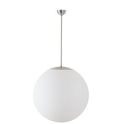 ADRIA P5 závěsné skleněné svítidlo kartáčovaná nerez / bílá IP40 4000 K 48W LED - OSMONT Obrázek pro produkt ADRIA P5 závěsné skleněné svítidlo kartáčovaná nerez / bílá IP40 4000 K 48W LED - OSMONT