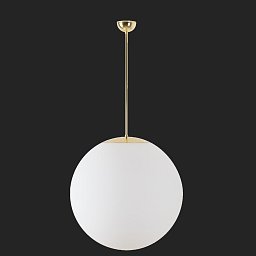 ADRIA P5 závěsné skleněné svítidlo mosaz leštěná / bílá IP40 3x60W E27 - OSMONT Obrázek pro produkt ADRIA P5 závěsné skleněné svítidlo mosaz leštěná / bílá IP40 3x60W E27 - OSMONT
