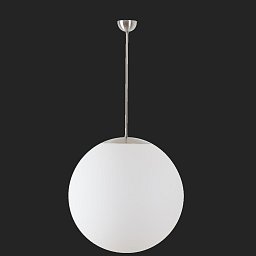 ADRIA P5 závěsné skleněné svítidlo nerez broušená / bílá IP40 3x60W E27 - OSMONT Obrázek pro produkt ADRIA P5 závěsné skleněné svítidlo nerez broušená / bílá IP40 3x60W E27 - OSMONT