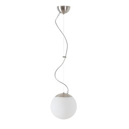 ADRIA L1 závěsné skleněné svítidlo kartáčovaná nerez / bílá IP40 3000 K 8W LED - OSMONT Obrázek pro produkt ADRIA L1 závěsné skleněné svítidlo kartáčovaná nerez / bílá IP40 3000 K 8W LED - OSMONT