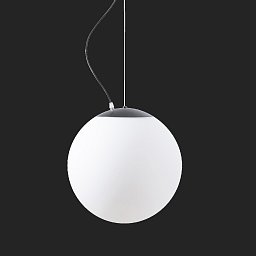 ADRIA L3 HP závěsné skleněné svítidlo černá / bílá IP40 3000 K 52W LED nouzové kombinované 3 h - OSMONT Obrázek pro produkt ADRIA L3 HP závěsné skleněné svítidlo černá / bílá IP40 3000 K 52W LED nouzové kombinované 3 h - OSMONT