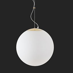 ADRIA L4 HP závěsné skleněné svítidlo mosaz leštěná / bílá IP40 4000 K 58W LED nouzové kombinované 3 h - OSMONT Obrázek pro produkt ADRIA L4 HP závěsné skleněné svítidlo mosaz leštěná / bílá IP40 4000 K 58W LED nouzové kombinované 3 h - OSMONT