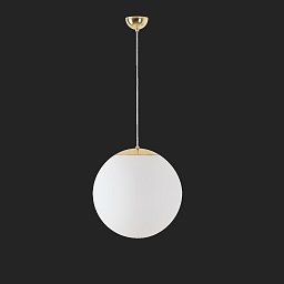 ADRIA S3 závěsné skleněné svítidlo mosaz leštěná / bílá IP40 3000 K 27W LED nouzové kombinované 1 h - OSMONT Obrázek pro produkt ADRIA S3 závěsné skleněné svítidlo mosaz leštěná / bílá IP40 3000 K 27W LED nouzové kombinované 1 h - OSMONT
