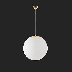 ADRIA S4 závěsné skleněné svítidlo mosaz leštěná / bílá IP40 4000 K 41W LED nouzové kombinované 3 h - OSMONT Obrázek pro produkt ADRIA S4 závěsné skleněné svítidlo mosaz leštěná / bílá IP40 4000 K 41W LED nouzové kombinované 3 h - OSMONT