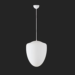 ASTRA S závěsné skleněné svítidlo bílá IP40 150W E27 - OSMONT Obrázek pro produkt ASTRA S závěsné skleněné svítidlo bílá IP40 150W E27 - OSMONT