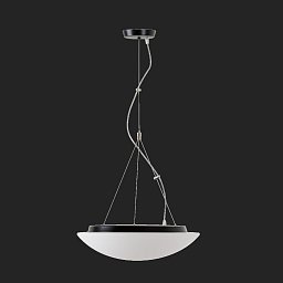 AURA T5 závěsné skleněné svítidlo černá / bílá IP40 4000 K 27W LED - OSMONT Obrázek pro produkt AURA T5 závěsné skleněné svítidlo černá / bílá IP40 4000 K 27W LED - OSMONT