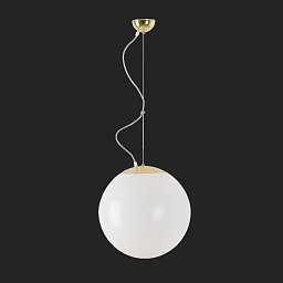 ISIS L3 závěsné plastové svítidlo mosaz leštěná / bílá IP40 4000 K 27W LED nouzové kombinované 1 h - OSMONT Obrázek pro produkt ISIS L3 závěsné plastové svítidlo mosaz leštěná / bílá IP40 4000 K 27W LED nouzové kombinované 1 h - OSMONT