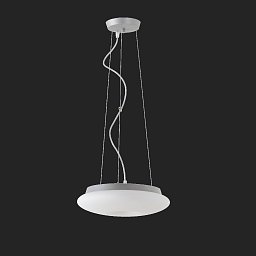 SATURN L1 závěsné skleněné svítidlo stříbrná / bílá IP20 3000 K 16W LED (původní kód OS 60450) - OSMONT Obrázek pro produkt SATURN L1 závěsné skleněné svítidlo stříbrná / bílá IP20 3000 K 16W LED (původní kód OS 60450) - OSMONT