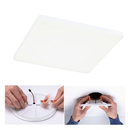 VariFit LED vestavné svítidlo Veluna Edge IP44 hranaté 200x200mm 4000K bílá stmívatelné - PAULMANN Obrázek pro produkt VariFit LED vestavné svítidlo Veluna Edge IP44 hranaté 200x200mm 4000K bílá stmívatelné - PAULMANN