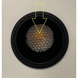 ACHC03 Stínící mřížka HONEY COMB černá / černá 48mm - KOHL Lighting Obrázek pro produkt ACHC03 Stínící mřížka HONEY COMB černá / černá 48mm - KOHL Lighting