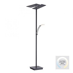 ARTUR LED stojací lampa antracit, nastavitelná, stmívatelná, čtecí rameno, CCT paměť 2700-5000K - PAUL NEUHAUS Obrázek pro produkt ARTUR LED stojací lampa antracit, nastavitelná, stmívatelná, čtecí rameno, CCT paměť 2700-5000K - PAUL NEUHAUS