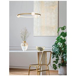 AKCE - Závěsné svítidlo CELIA stmívatelné saténový zlatý hliník opálové sklo LED 36W 230V 3000K IP20 stmívatelné - NOVA LUCE Obrázek pro produkt AKCE - Závěsné svítidlo CELIA stmívatelné saténový zlatý hliník opálové sklo LED 36W 230V 3000K IP20 stmívatelné - NOVA LUCE