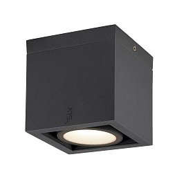 ESKINA FRAME CL single stropní přisazené svítidlo antracit 15 W 1100/1200 lm 3000/4000 K CRI80 95° - BIG WHITE (SLV) Obrázek pro produkt ESKINA FRAME CL single stropní přisazené svítidlo antracit 15 W 1100/1200 lm 3000/4000 K CRI80 95° - BIG WHITE (SLV)