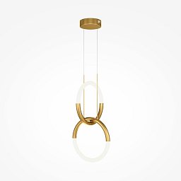 Závěsné svítidlo Node 3000K 18W teplá bílá 1200lm bílá/zlatá kov designové - MAYTONI Obrázek pro produkt Závěsné svítidlo Node 3000K 18W teplá bílá 1200lm bílá/zlatá kov designové - MAYTONI