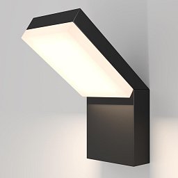 Nástěnné svítidlo Paso 3000K 12W teplá bílá 865lm černý hliník IP54 - MAYTONI Obrázek pro produkt Nástěnné svítidlo Paso 3000K 12W teplá bílá 865lm černý hliník IP54 - MAYTONI